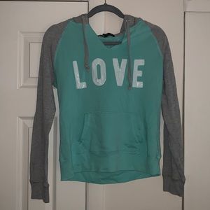 Hoodie that says love.